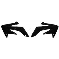 RACETECH RADIATOR SCOOPS HONDA CRF 250 R 04/08 CRF 250 X 04/16 BLACK