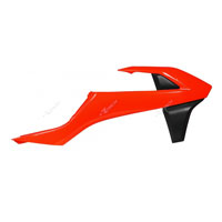 RACETECH RADIATOR SCOOPS KTM SX 125-150 16 SXF 16 NEON ORANGE