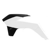 Racetech Radiator Scoops Ktm Sx Sxf 13/15 Exc Excf 14/16 White-black