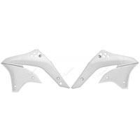 Racetech Superior Radiator Scoops Kawasaki Kxf 450 06/08 White