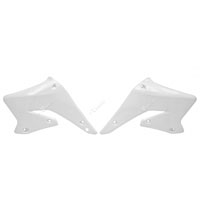 RACETECH RADIATOR SCOOPS SUZUKI RMZ 250 04/06 WHITE