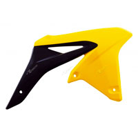 Racetech Superior Radiator Scoops Suzuki Rmz 250 10/16 Yellow-black