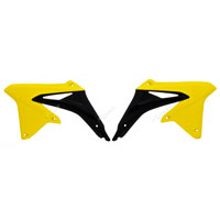 RACETECH SUPERIOR RADIATOR SCOOPS SUZUKI RMZ 450 08/16 YELLOW-BLACK