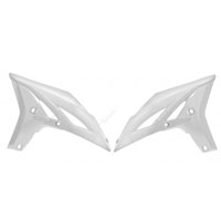 RACETECH RADIATOR SCOOPS YAMAHA YZF 250 10/13 WRF 450 12/15 WHITE