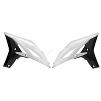 Racetech Radiator Scoops Yamaha Yzf250 10/13 Wrf450 12/15 White-black