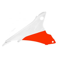 Racetech Coperchio laterale cassa filtro DX KTM EXC EXCF 14/16 BIANCO-ARANCIO FLUO