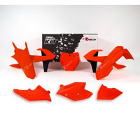 RACETECH PLASTIC KITS KTM REPLICA OLD STYLE 6 PZ NEON ORANGE