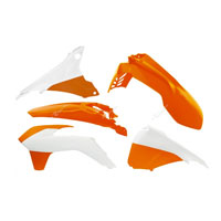 Racetech KIT PLASTICHE KTM 5 PZ BIANCO ARANCIO