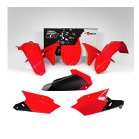 RACETECH PLASTIC KITS YAMAHA REPLICA RED BLACK