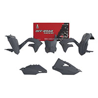 Kit 5pcs Plasticos Racetech Replica Kawasaki gris