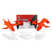 Racetech Kit Plastiche Replica Ktm 2018 Bianco Arancio