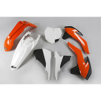 Kits Plastique Ufo Ktm Sx-sxf 13-15 Orange Blanc