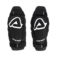 Acerbis Soft Elbow Knee Guards Black White