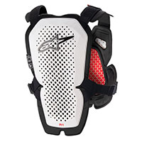 Protector de pecho Alpinestars A-1 Pro blanco negro rojo - 2