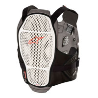 Protection Poitrine Alpinestars A-4 Max blanc rouge - 2