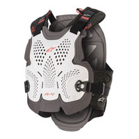 Protection Poitrine Alpinestars A-4 Max Blanc Rouge