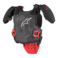 Plastron Alpinestars A-5 V2 Youth Noir Rouge