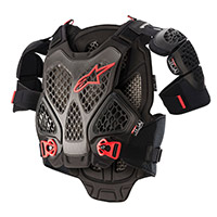 Protector de pecho Alpinestars A-6 negro rojo