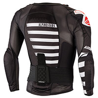 Veste de protection Alpinestars Sequence LS blanc rouge - 2