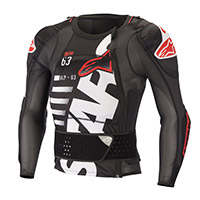 Alpinestars Sequence LS Schutzjacke weiß rot