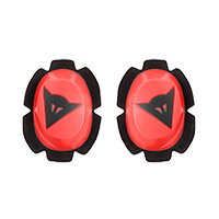 Dainese Pista Rain Knee Slider Rouge Fluo