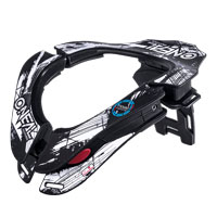 O'neal Tron Neckbrace Shocker Black White