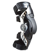 Rodilleras Pod MX K8 V2 Carbon negro blanco