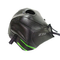 Bagster Black Green Tank Cover For Kawasaki Zzr 1400