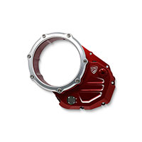 Cnc Racing Cover Clutch Ducati Red Silver