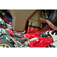 Protección cárter aceite motor CNC Racing PR320 rojo