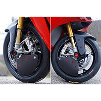 Cnc Racing Front Wheel Pads Ducati Black Red