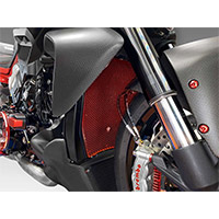 Protector de radiador Dbk Diavel V4 rojo