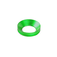 Kit de anillos de aluminio Lightech (par) verde