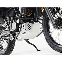 Sw モーテックアルミニウムKLR650エンジンプロテクターシルバー