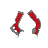 Acerbis X-grip Frame Protector Honda Crf 250 14/16 Crf 450 13/16 Silver/red