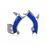 Acerbis X Grip Frame Protector Yzf 450 18 Silver Blue