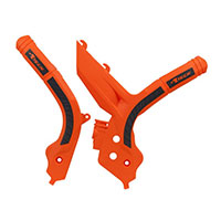 Protection De Cadre Racetech Bi-matière Ktm Orange