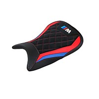 Funda de asiento Kiel Velvet M1000RR rojo azul