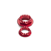 Cnc Racing Rear Wheel Axle Nut Sets Ducati Red