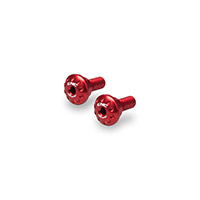 Tornillo de la tapa del salpicadero CNC Racing KV343 rojo