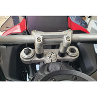 Espaciadores de abrazadera de manillar cnc H30 Multistrada V4 negro - 2