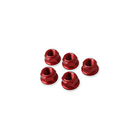 Cnc Racing Da383 Crown Flange Nuts Red