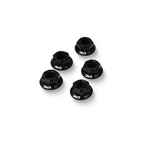 Cnc Racing Da385 M8x1.25 Ring Nuts Set Black