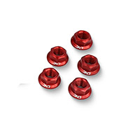 Cnc Racing Da385 M8x1.25 Ring Nuts Set Red