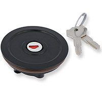 Tapón del tanque CNC Racing TSU01 KEY LOCK rojo