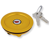 Tapón del tanque CNC Racing TSU01 KEY LOCK rojo