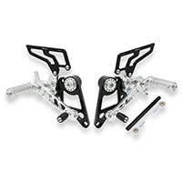 Cnc Racing Rear Sets Ducati Hypermotard Silver