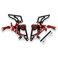 Estribos Cnc Racing Ducati Hypermotard rojo