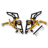 Juegos Traseros Cnc Racing PE100G Ducati Monster oro