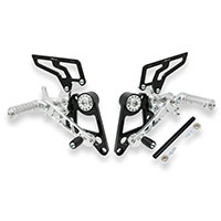 Cnc Racing Rear Sets Ducati Monster S2/4r Silver